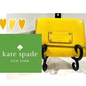 KATE SPADE Yellow Leather Wallet
